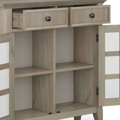 Acadian - Handcrafted Entryway Storage Cabinet Simpli-Home