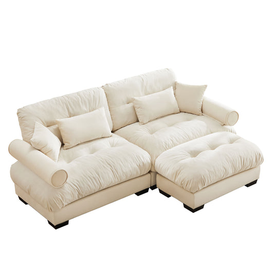 Super Comfort Oversized Modular Sectional Sofa With Movable Ottoman Home Essentials