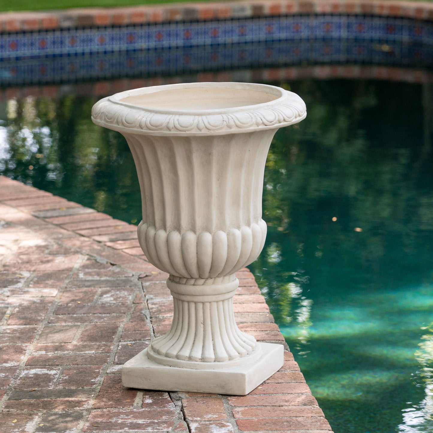 Classic Italian Urn Planter - Antique White Noble House