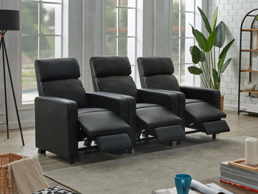 Toohey - Upholstered Tufted Recliner Living Room Set CoasterEveryday