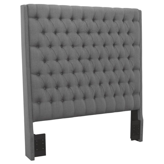 Camille - Upholstered Eastern King Panel Headboard - Gray CoasterEssence
