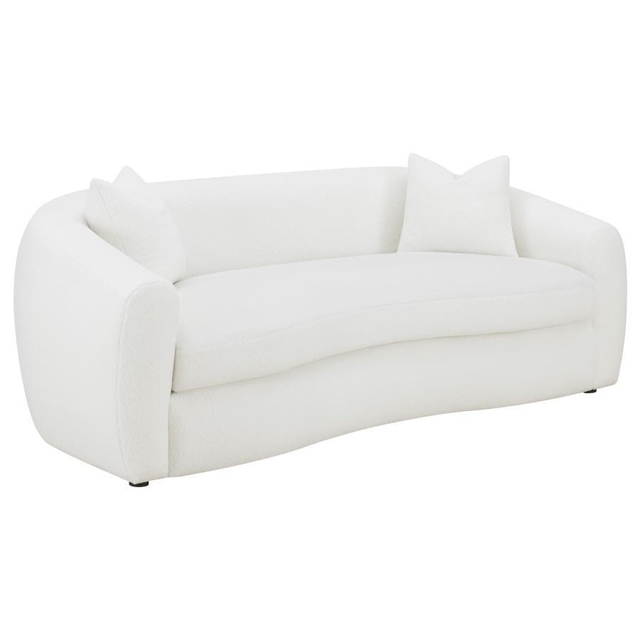Isabella - Faux Sheepskin Upholstered Sofa Set CoasterElevations