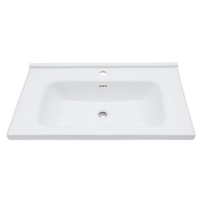 Modern Rectangular Vanity Top With Overflow For Bathroom Daily Nest