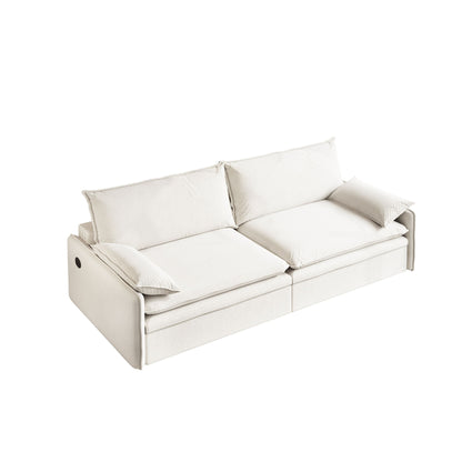 4 Seat Convertible Sleeper Sofa Bed, Modern With Storage Home Essentials