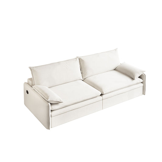 4 Seat Convertible Sleeper Sofa Bed, Modern With Storage Home Essentials