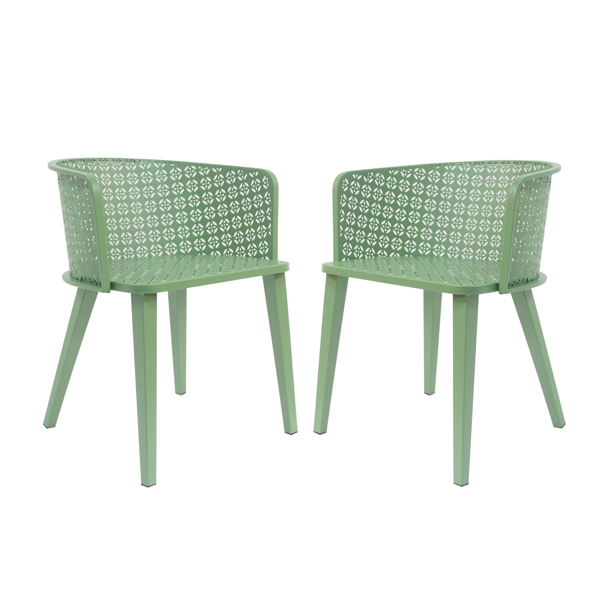 Milan - Outdoor Dining Chair (Set of 2) Noble House