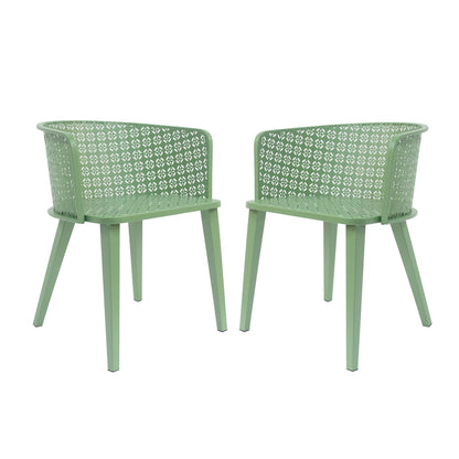 Milan - Outdoor Dining Chair (Set of 2) Noble House