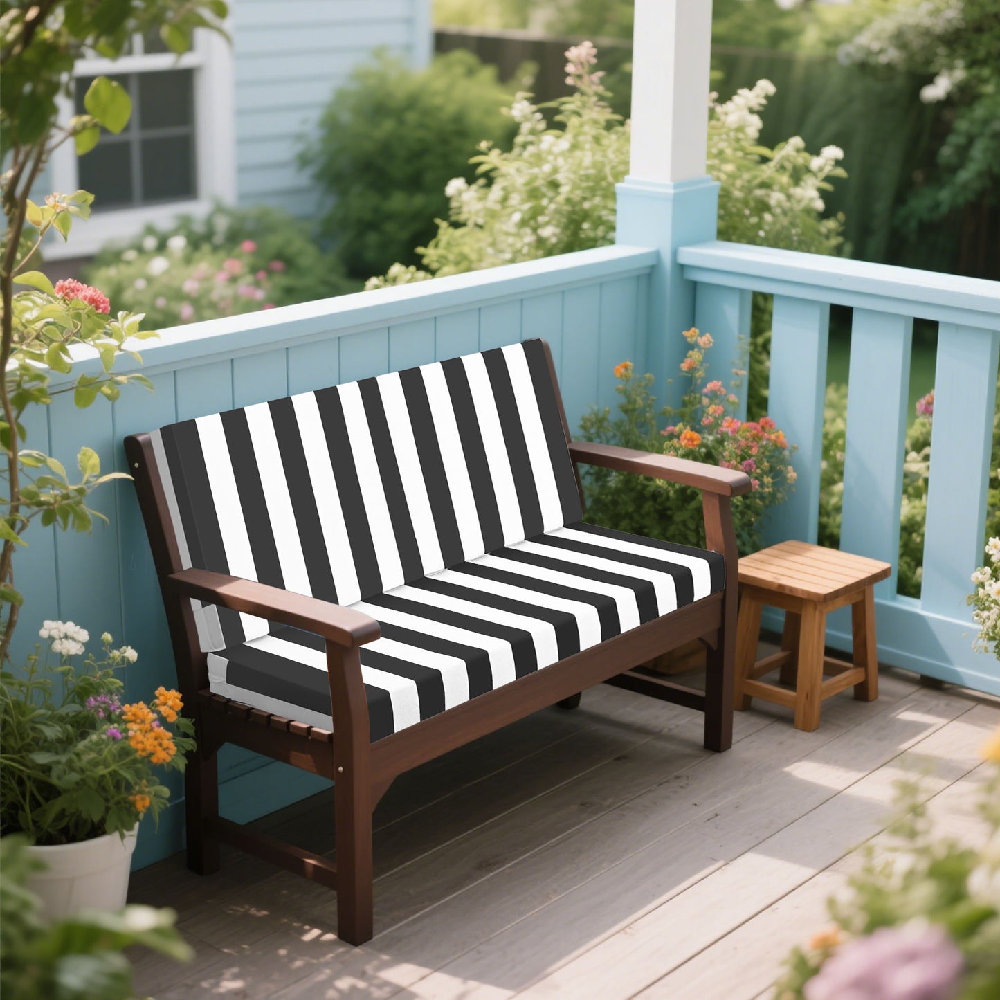 Outdoor Deep Seat Waterproof Replacement Patio Chair Cushions (Set of 2) Home Essentials