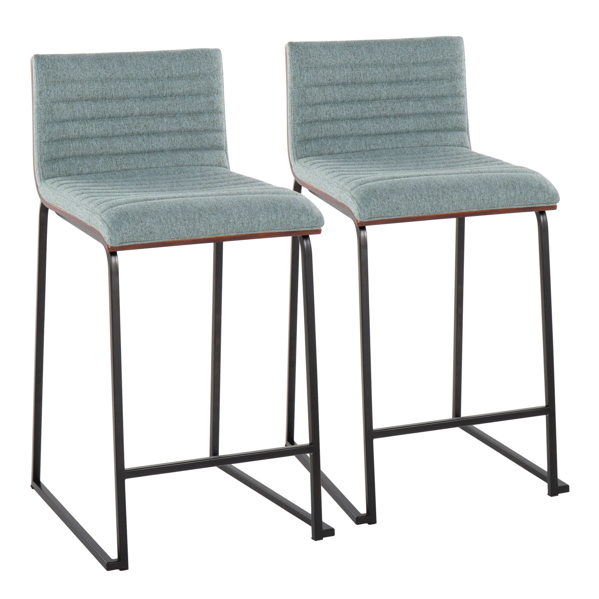 Mason Mara - Contemporary Fixed Height Quality Counter Stool (Set of 2) Lumi Source