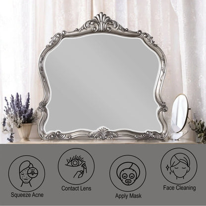 Ariadne - Mirror - Antique Silver Acme