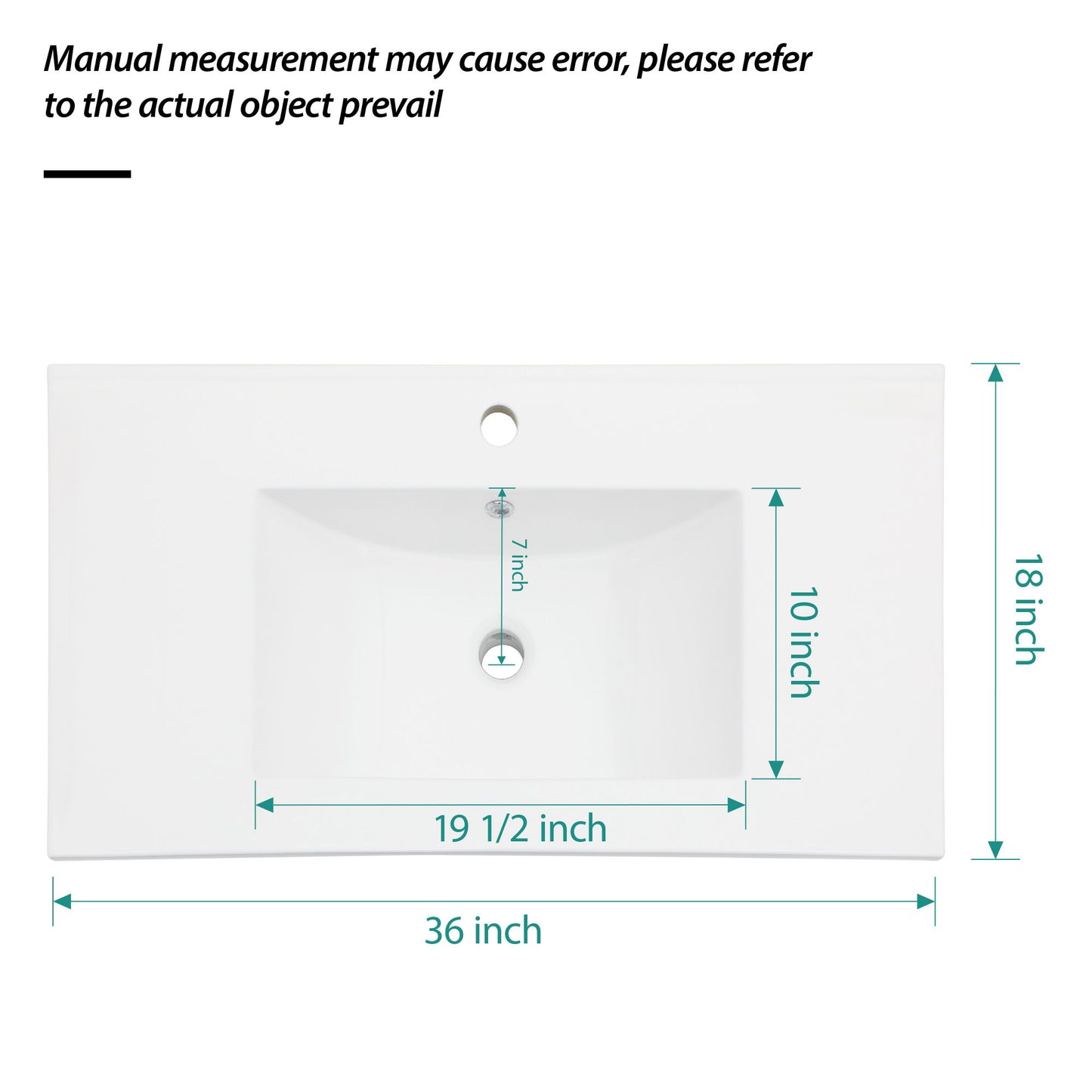 Premium Rectangular Vanity Top With Single Faucet Hole And Overflow Daily Nest