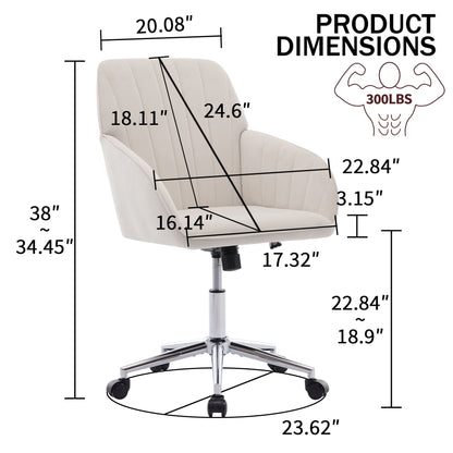 Adjustable Ergonomic Office Chair, Swivel Backrest Seat Home Essentials