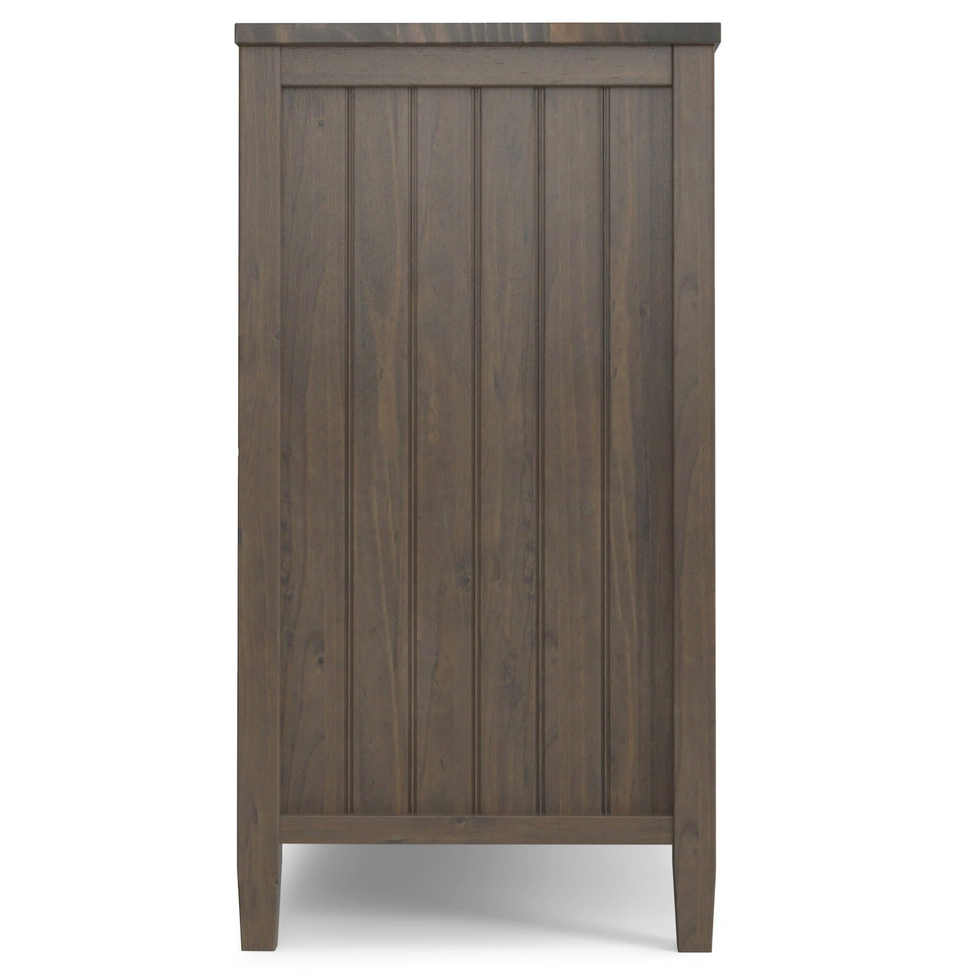 Lev - Wide Storage Cabinet - Smoky Brown Simpli-Home