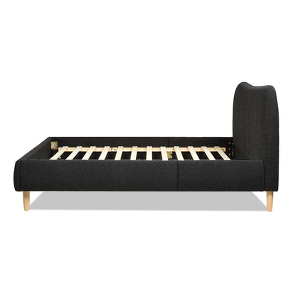 Roman - Curved Headboard Upholstered Platform Bed Jennifer Taylor Home