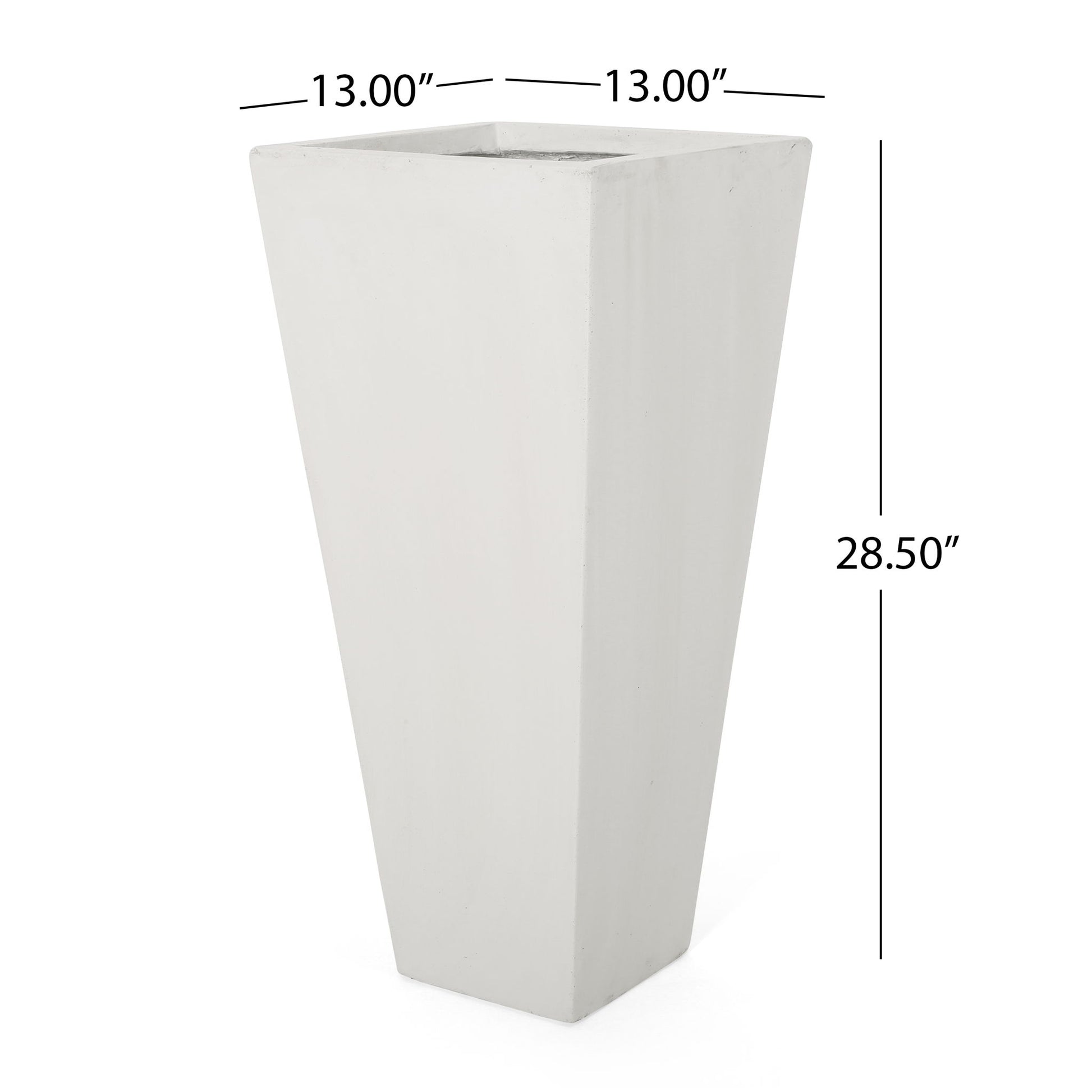 Outdoor Modern Cast Stone Planter Noble House