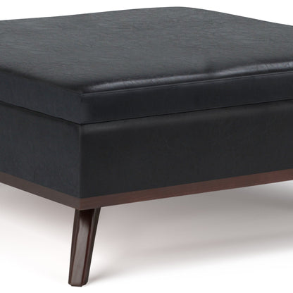 Owen - Multifunctional Square Coffee Table Storage Ottoman Simpli-Home