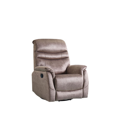 Rocking Swivel Recliner Chair For Living Room, 360 Degree Swivel, Adjustable Modern Reclining Chair, Classic And Traditional Recliner Sofa With Lumbar Support - Dark Gray Home Essentials