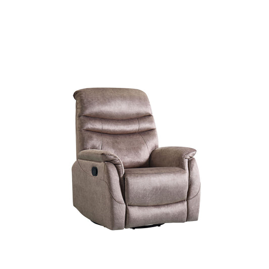 Rocking Swivel Recliner Chair For Living Room, 360 Degree Swivel, Adjustable Modern Reclining Chair, Classic And Traditional Recliner Sofa With Lumbar Support - Dark Gray Home Essentials