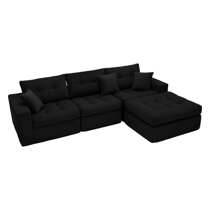 Corner Chaise L-Shaped Sectional Sofa Bed Home Essentials