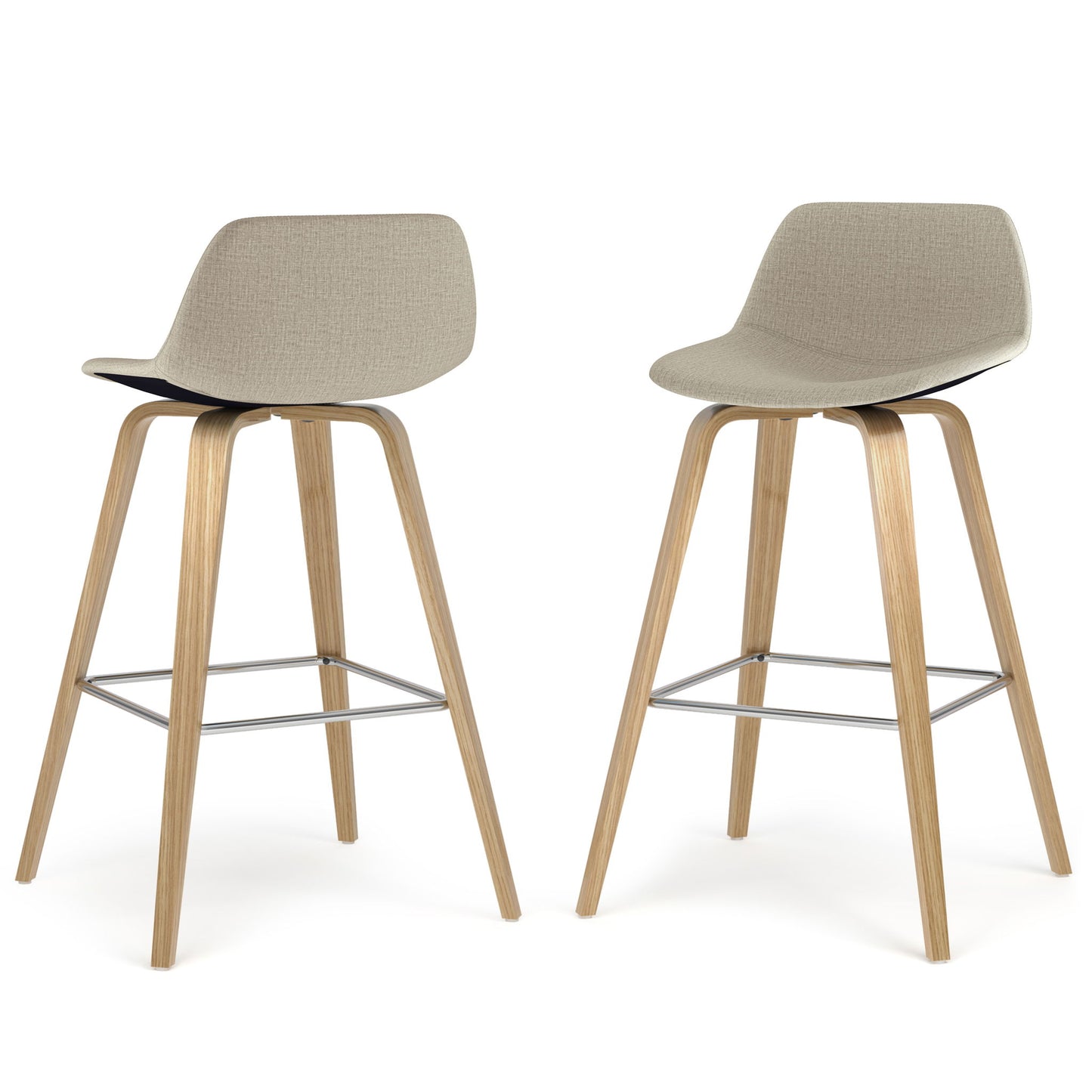 Randolph Bentwood - Upholstered Counter / Bar Height Stool (Set of 2) Simpli-Home