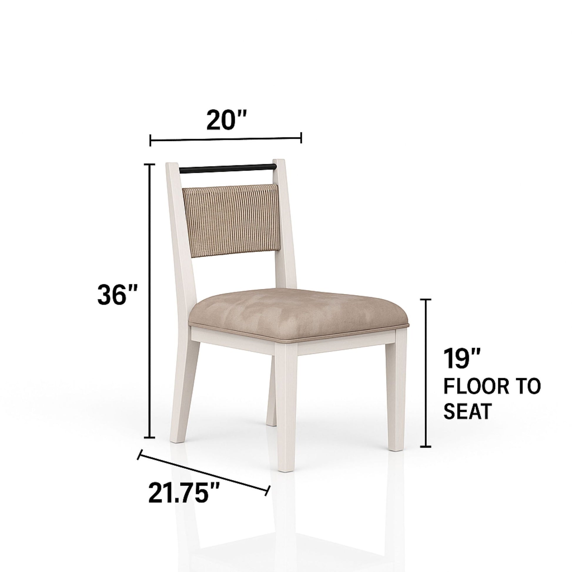 Rope Back Chair - Beige / Carmel Bernards Furniture