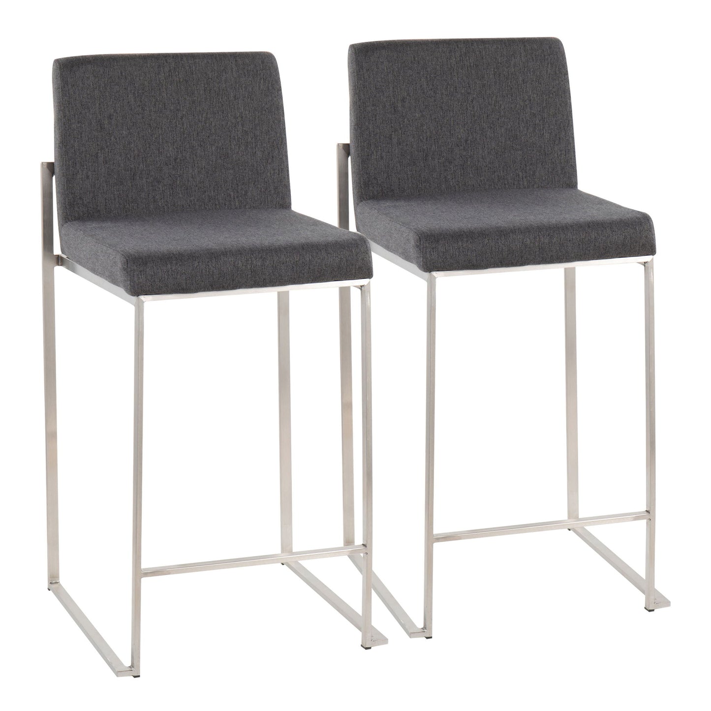Fuji - Contemporary High Back Counter Stool, Functional Design Lumi Source