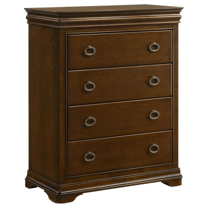 Garland - 4-Drawer Bedroom Chest Of Drawers - Brown Cherry Coaster Fine Furniture
