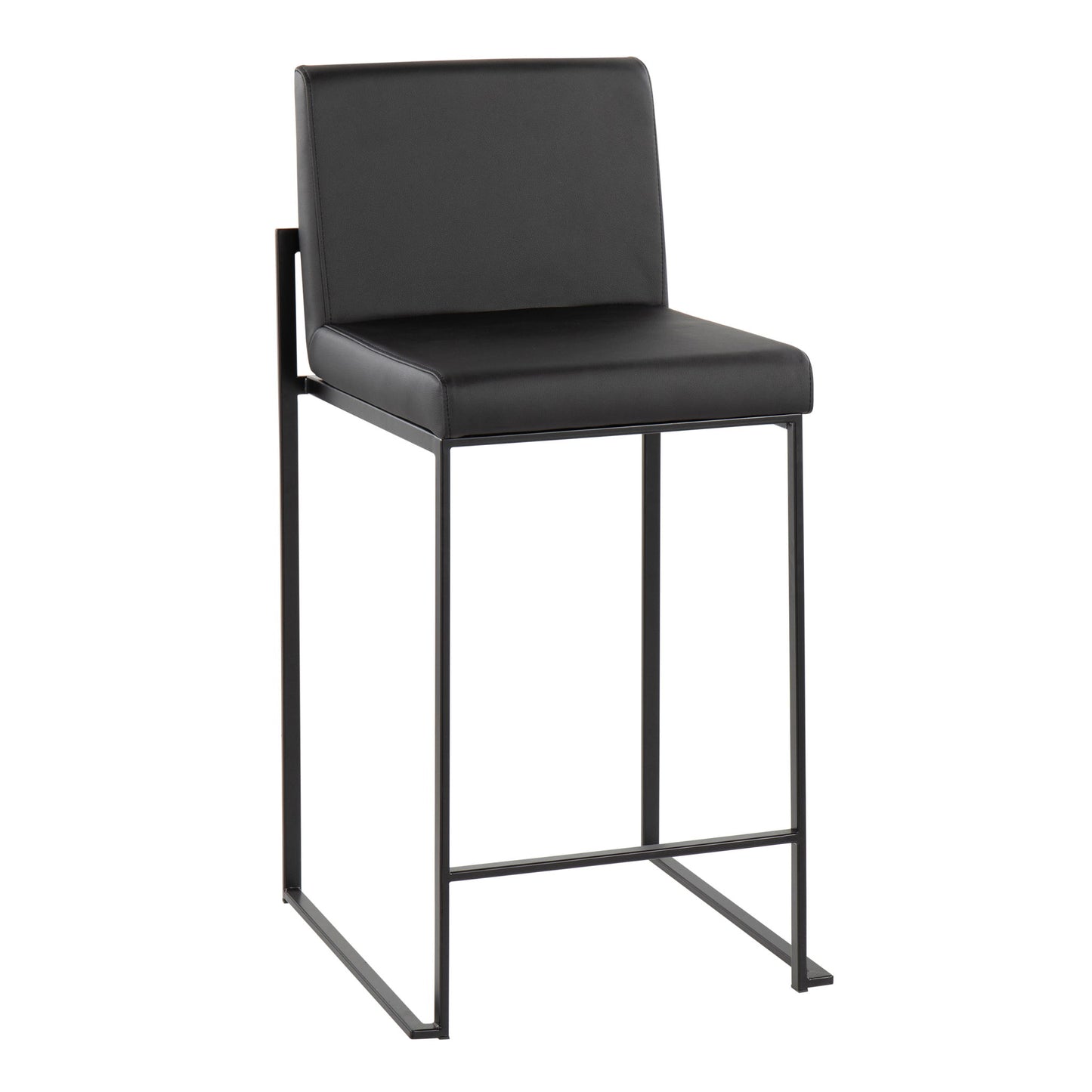 Fuji - Contemporary Modern Elegance, High Back Counter Stool Lumi Source