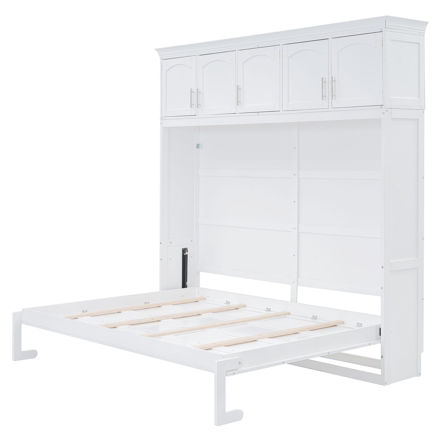 Murphy Modern Bed With Top Cabinets For Space Saving And Comfort DreamHaus