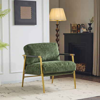 Modern Accent Chair With Cushions, Cozy Seating Noble House
