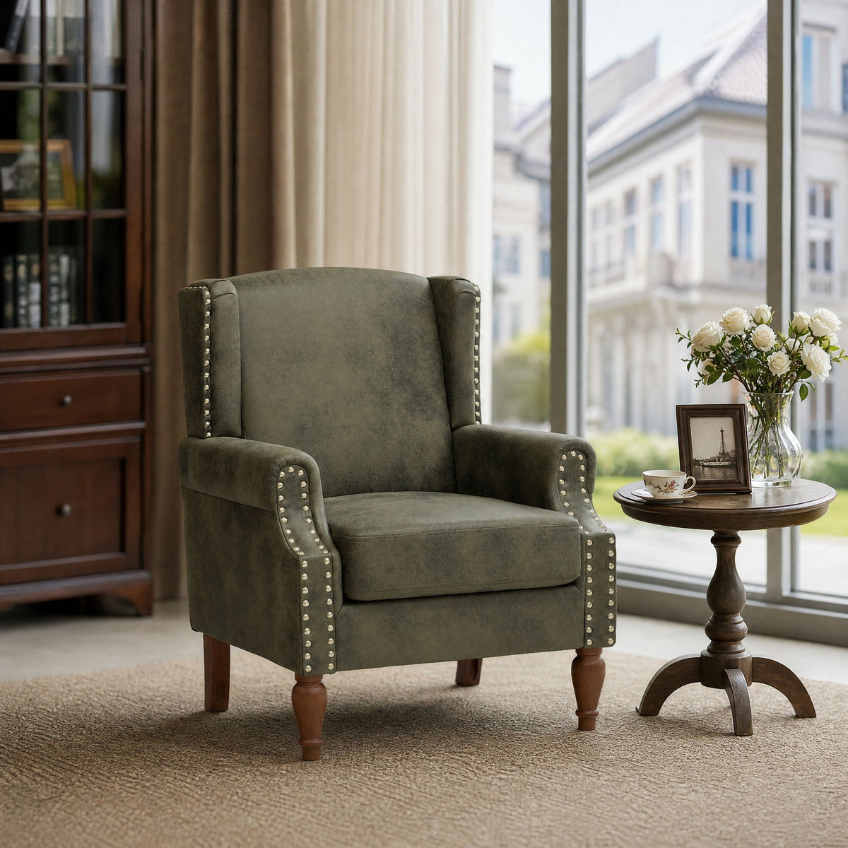 Decorative Chair With Stud Detailing Home Essentials
