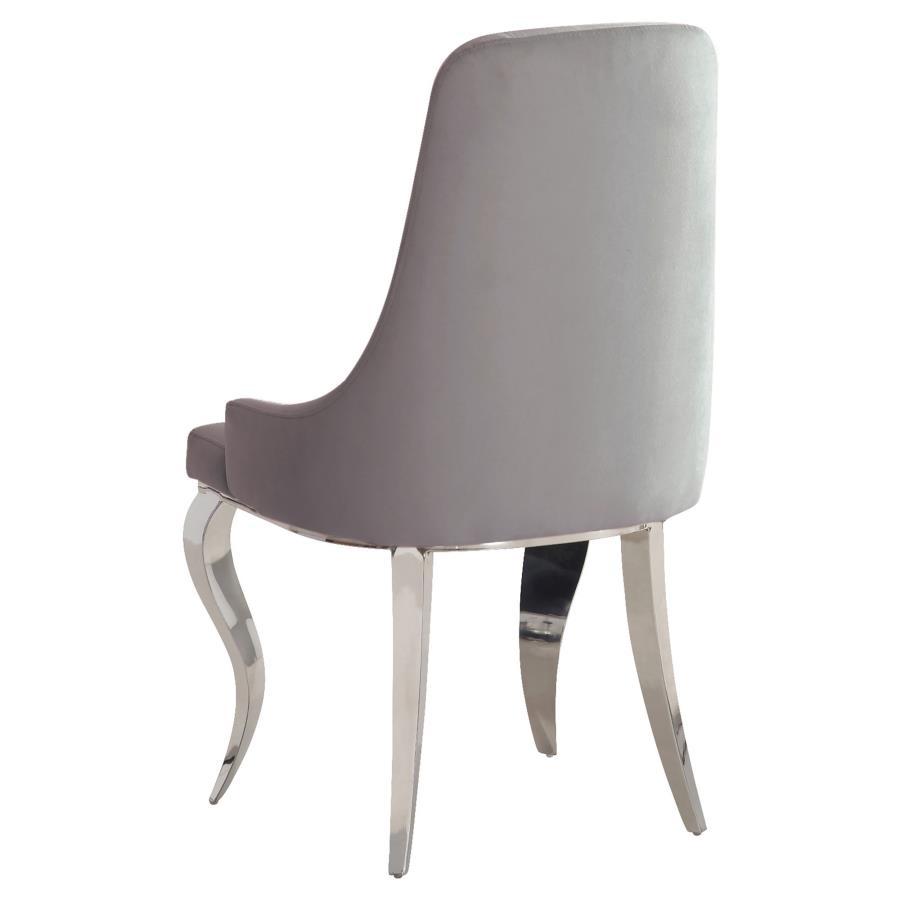 Antoine - Velvet Upholstered Dining Side Chair (Set of 2) CoasterElevations