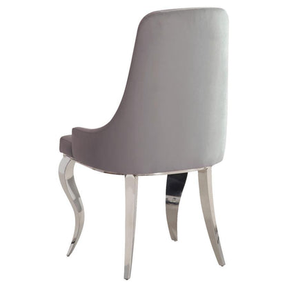 Antoine - Velvet Upholstered Dining Side Chair (Set of 2) CoasterElevations