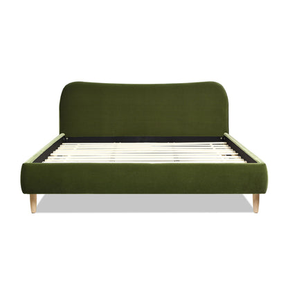 Roman - Curved Headboard Upholstered Platform Bed Jennifer Taylor Home