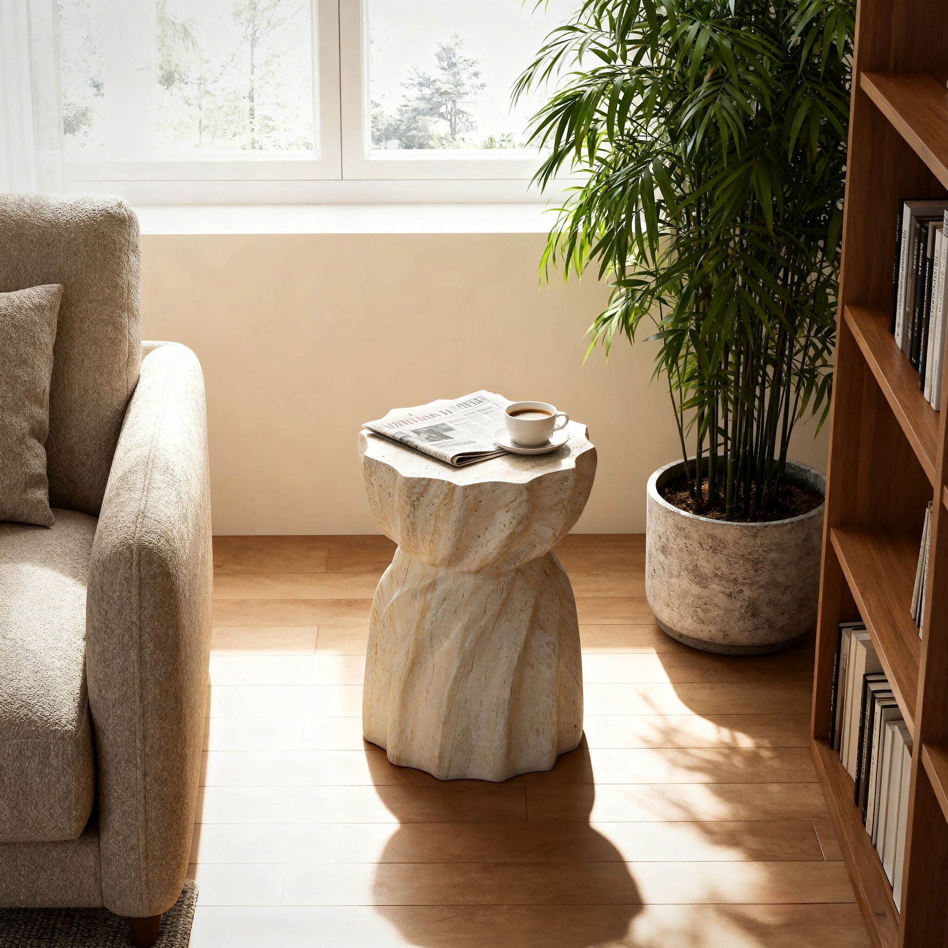 Outdoor End Table - Marble Home Essentials