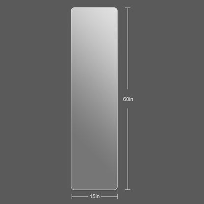 Modern Frameless Full Body Mirror With Explosion Proof Glass - Clear Daily Nest