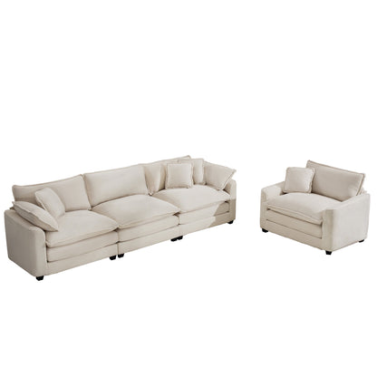 Elegant Oversized Sectional Sofa Set With Deep Seats And Flexible Layout Home Essentials