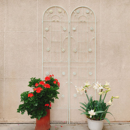 Metal Garden Trellis Rustproof Trellis For Climbing Plant Outdoor Flower Support Daily Nest