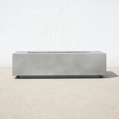 Modern Concrete Design Propane Outdoor Fire Pit Table LSI Patio Furniture