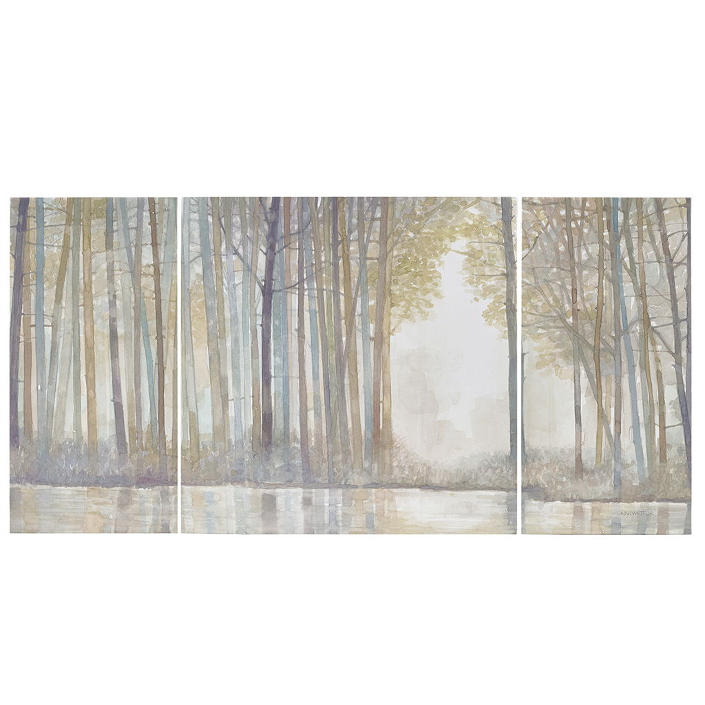 Forest Reflections - Canvas (Set of 3) - Multi Madison Park