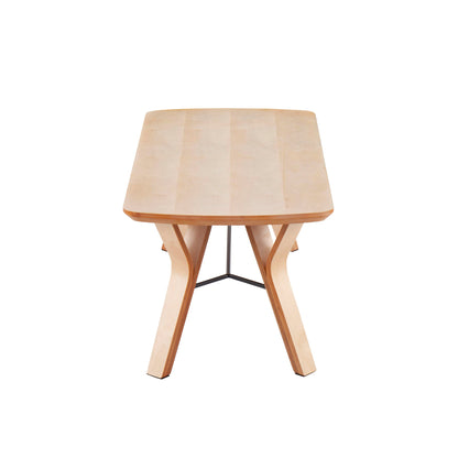 Folia - Mid-Century Modern Bench - Natural Lumi Source
