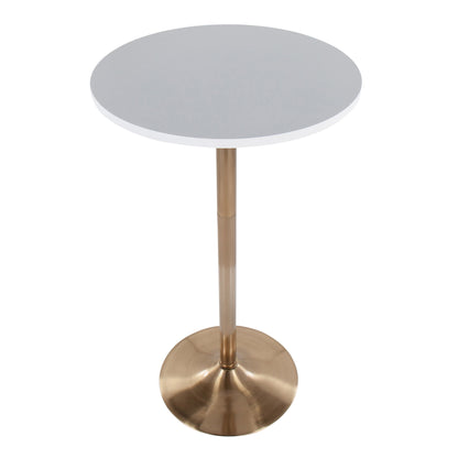 Pebble - Contemporary & Glam Adjustable Dining / Bar Table Lumi Source