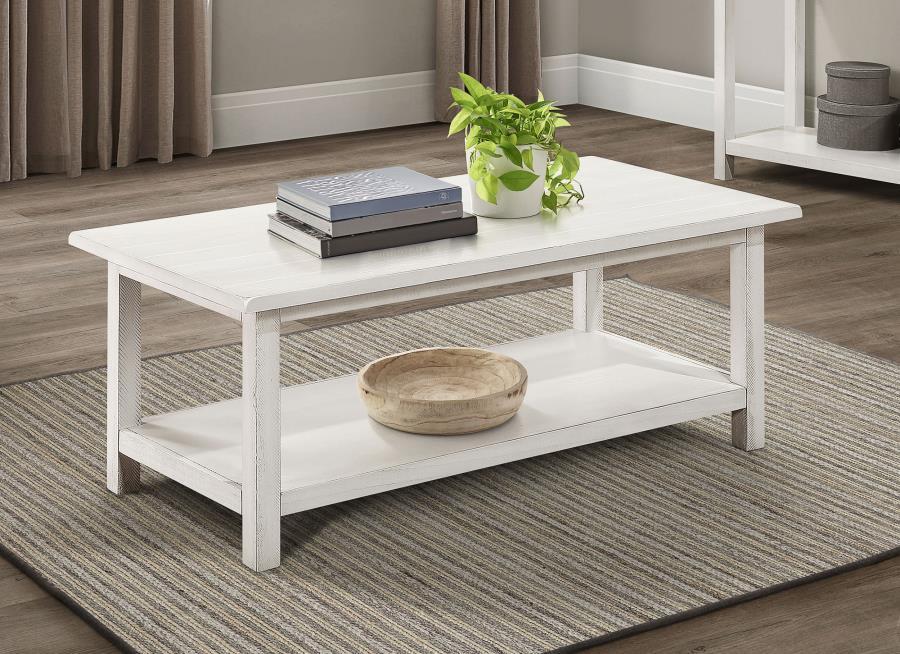 Payne - Wood Coffee Table with Shelf Coaster Fine Furniture