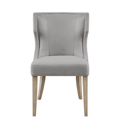 Upholstered Wingback Dining Chair - Light Gray JLA