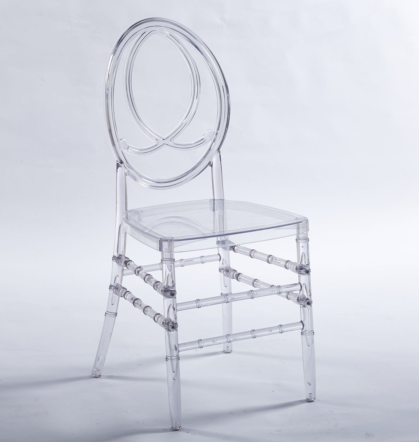 Dining Chair, Plastic Seat, Welding Chair (Set of 4) - Transparent Home Essentials