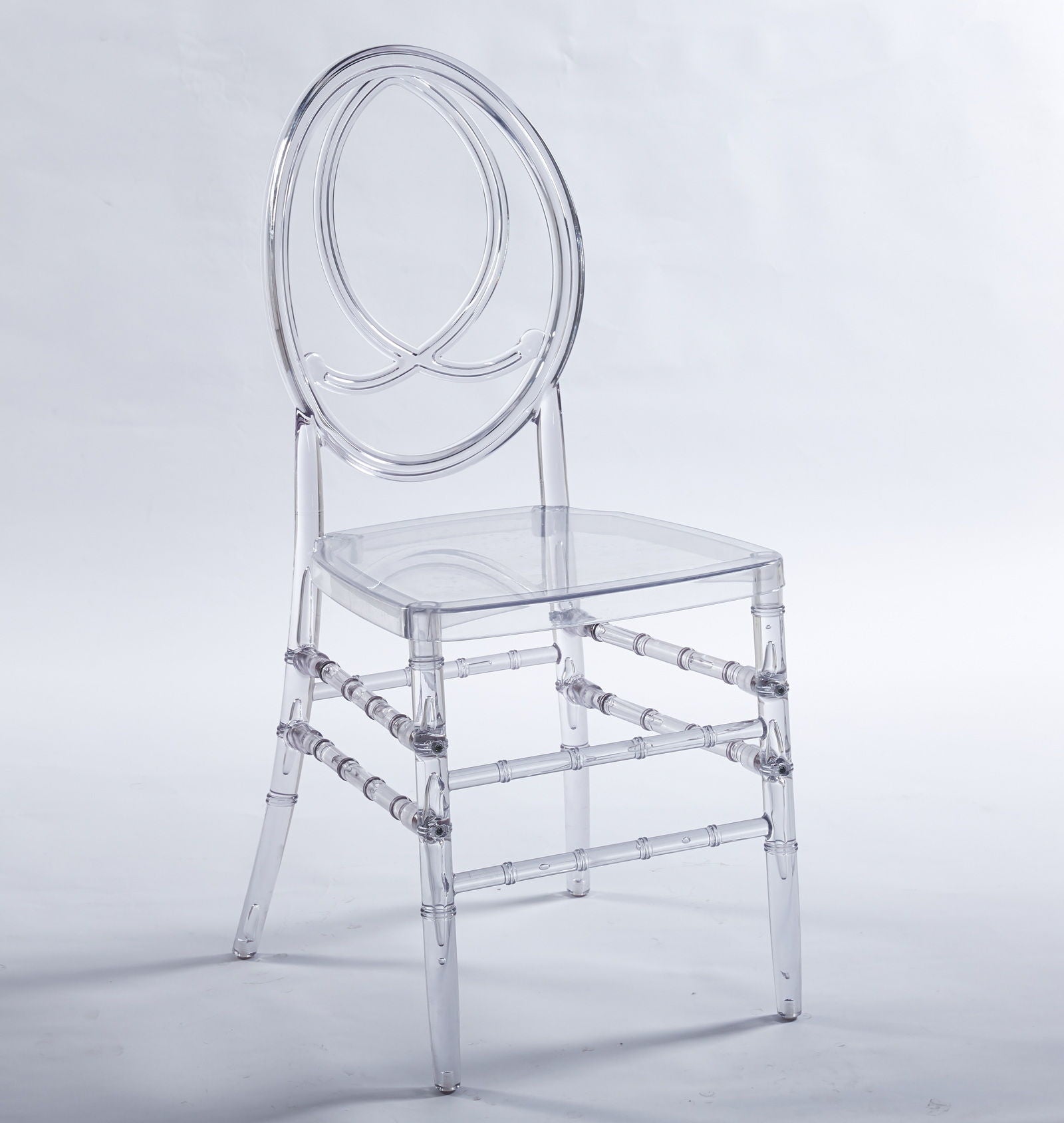 Dining Chair, Plastic Seat, Welding Chair (Set of 4) - Transparent Home Essentials
