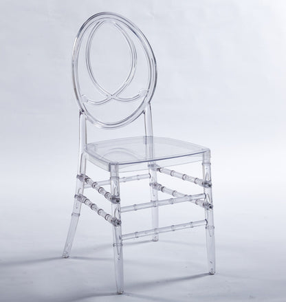 Dining Chair, Plastic Seat, Welding Chair (Set of 4) - Transparent Home Essentials