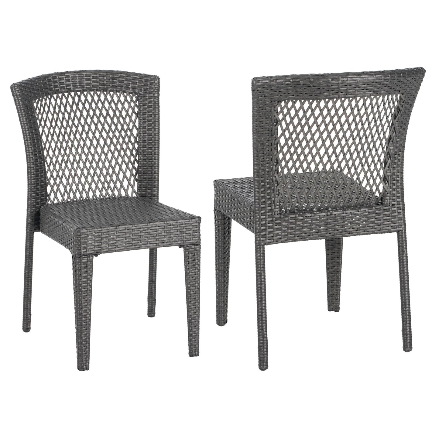 Farley - Stacking Sidechair (Set of 2) With Open Backrests - Gray Noble House