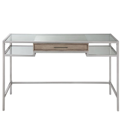 Adela - Writing Desk - Antique Silver JLA