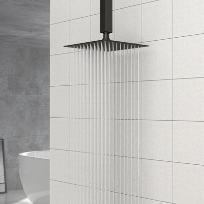 8" Square Rain Shower Head, Ceiling / Wall Mount Stainless Steel Bath Fixture Daily Nest